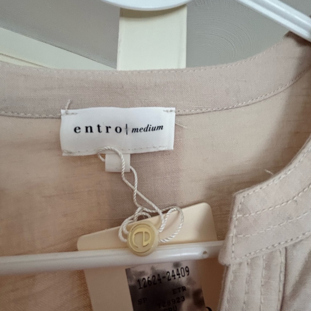 Peplum cream blouse